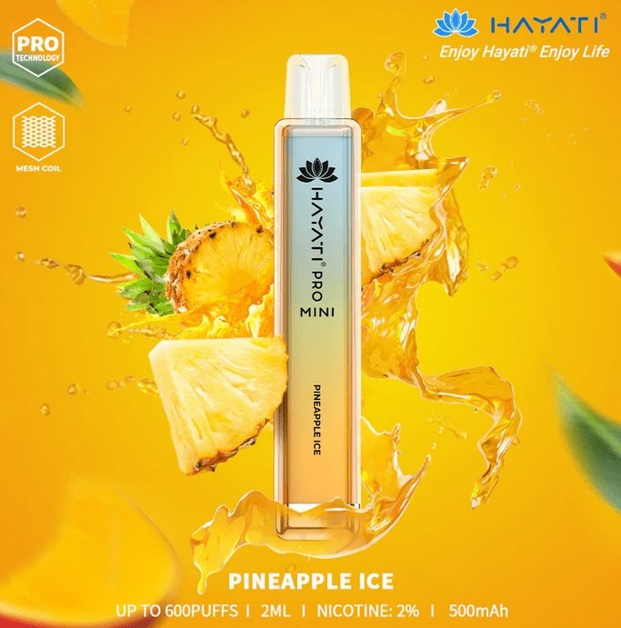 Hayati Crystal Mini Pro 600 Disposable Vape Pod Puff Kit #Simbavapes#