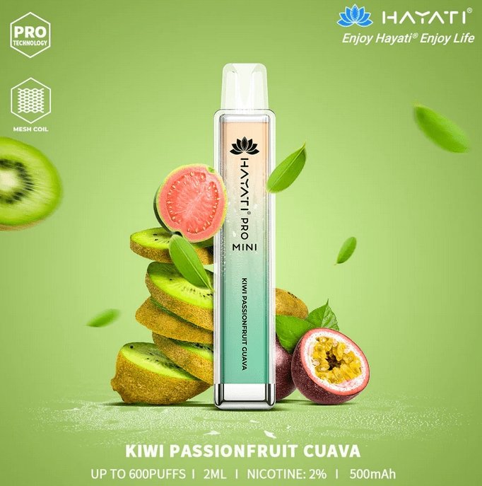 Hayati Crystal Mini Pro 600 Disposable Vape Pod Puff Kit #Simbavapes#