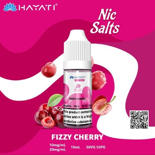 Hayati Pro Max 10ml Nic Salt E-Liquid - Pack of 10 - Eliquid Base-Fizzy Cherry
